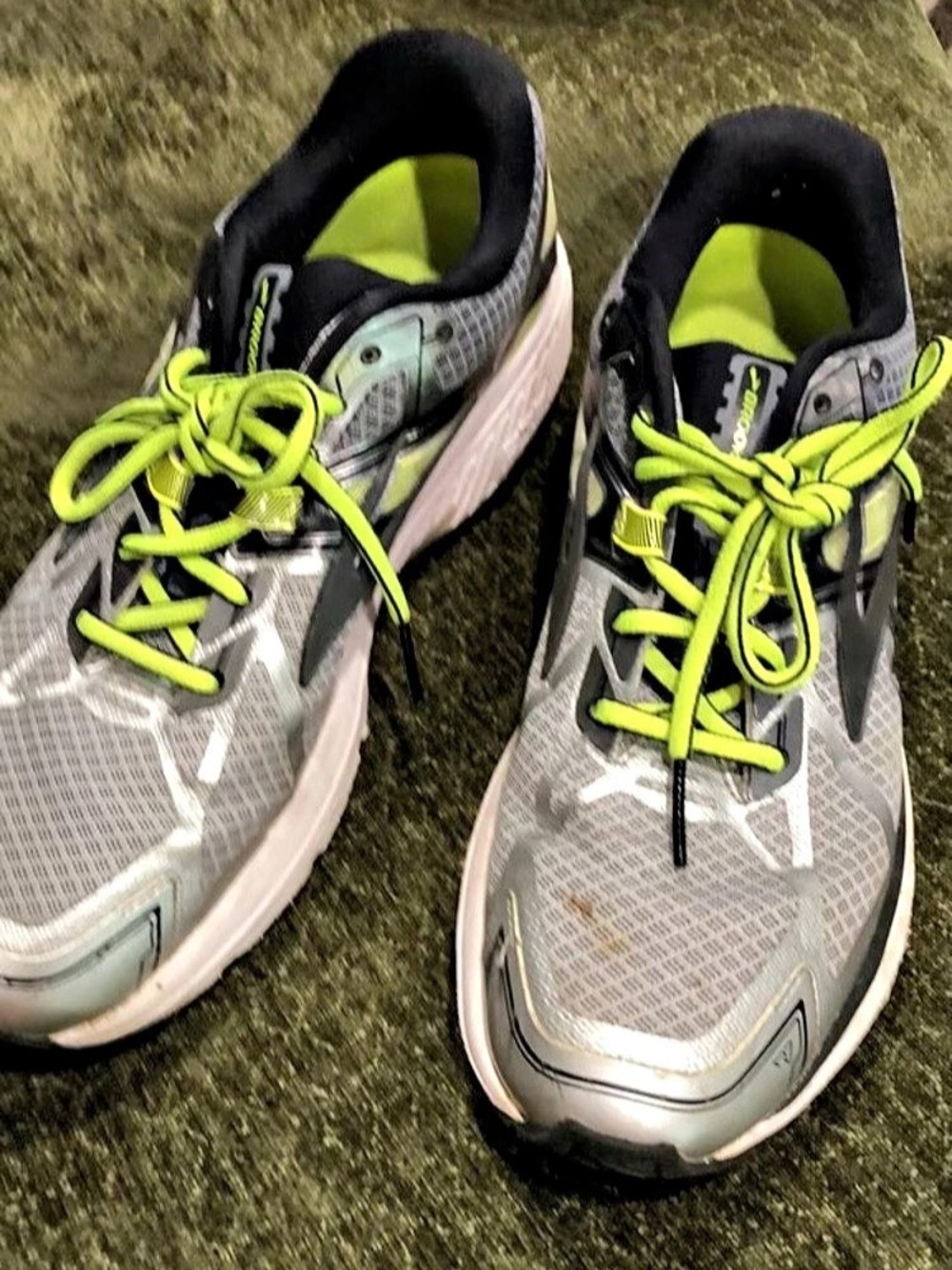 Brooks Ghost Running Shoes Gray & Yellow